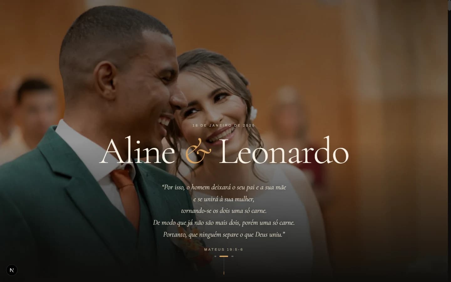 Site Aline & Leonardo