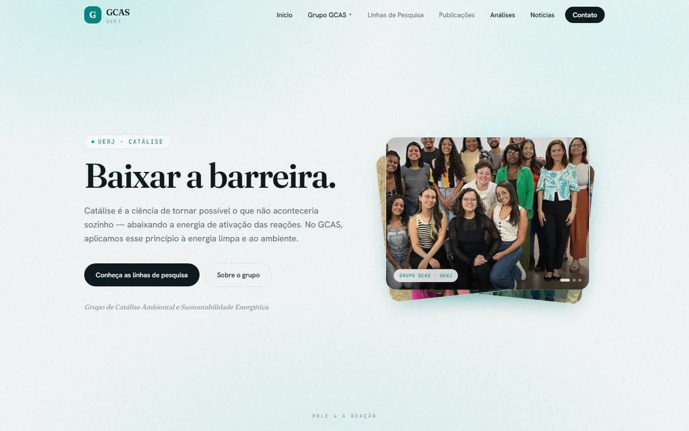 Site GCAS · UERJ